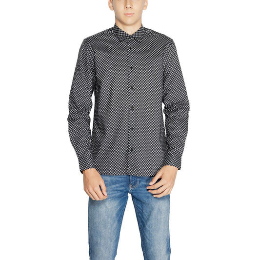 Antony Morato Men's Cotton Shirt - Gray