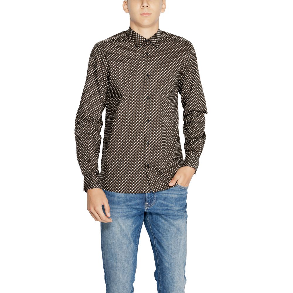 Antony Morato Men's Cotton Shirt - Brown
