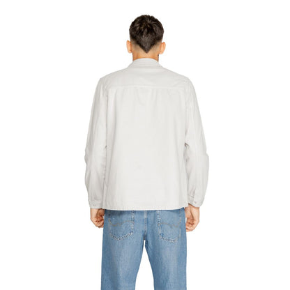 Shirt by Antony Morato for men in cotton gray features an architectural silhouette with a refined and elegant for a architectural look.