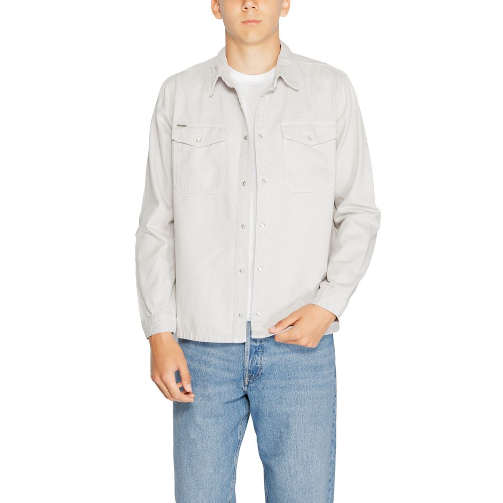 Shirt by Antony Morato for men in cotton gray presents a discerning silhouette, showcasing a sophisticated and for a truly discerning finish.