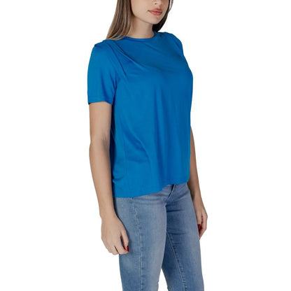 T-Shirt by B.Young for women in modal & polyester blue features an on trend silhouette, perfectly showcasing a on trend and round neckline for an elevated aesthetic.