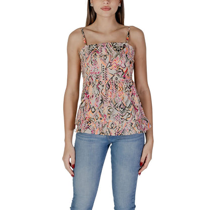 B.Young Women's Sleeveless Cotton T-Shirt - Multicolor