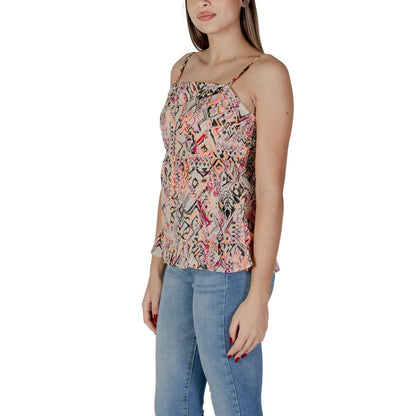 B.Young Women's Sleeveless Cotton T-Shirt - Multicolor