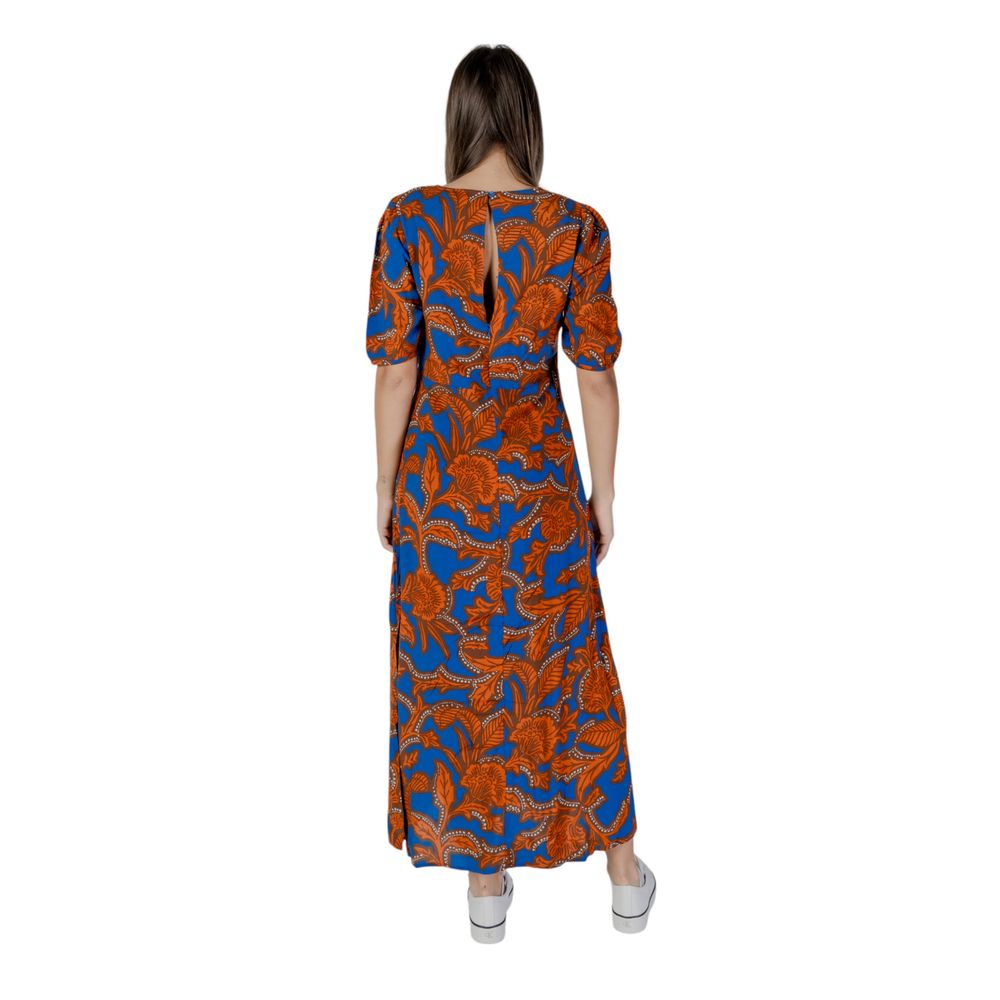 Dress by B.Young for women in viscose blue features an cute silhouette, detailed with a and that elegantly flows into a cute .