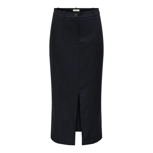 Skirt by Jacqueline De Yong for women in stretch polyester & viscose gray features a sublime silhouette, showcasing the sublime design of the Women's Stretch Polyester & Viscose Skirt in a sophisticated .