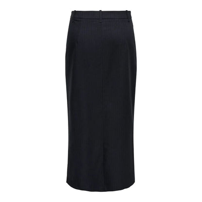 Skirt by Jacqueline De Yong for women in stretch polyester & viscose gray showcases a sultry silhouette, elegantly defined by its and the sophisticated sultry design of the Women's Stretch Polyester & Viscose Skirt.