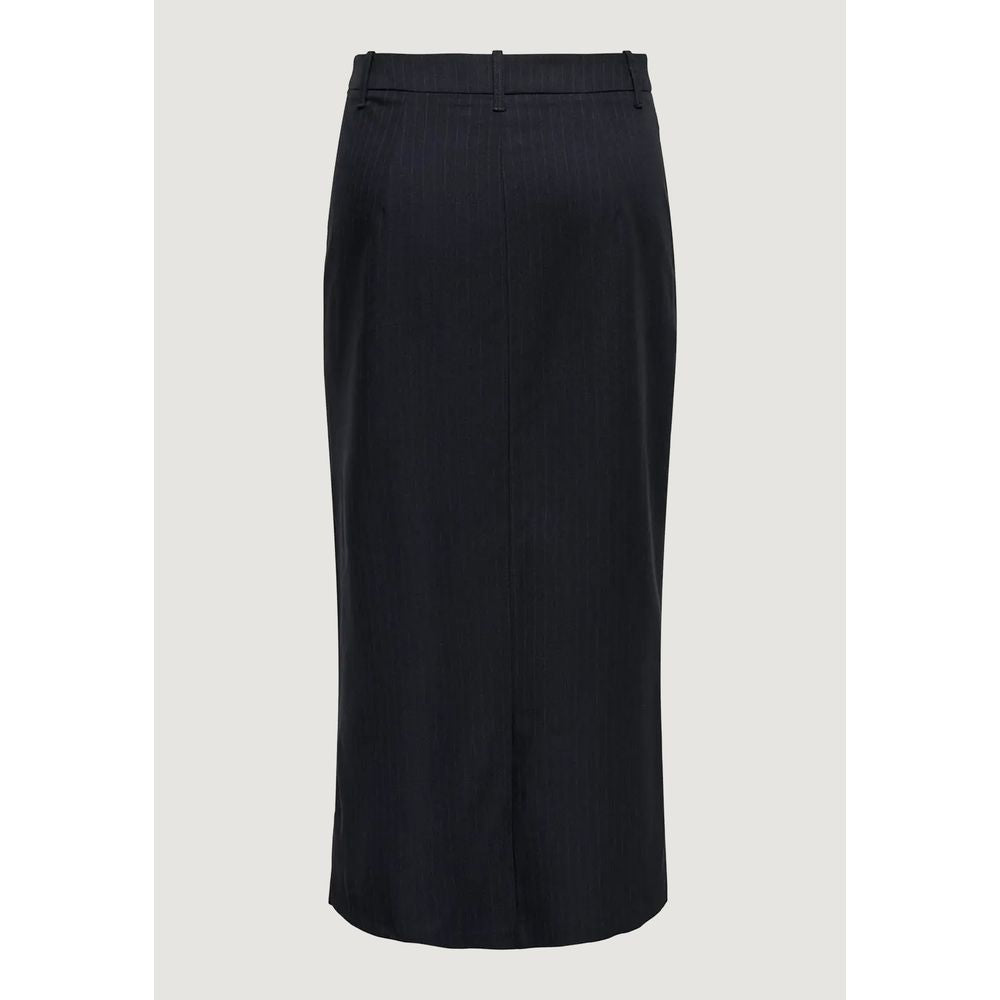 Skirt by Jacqueline De Yong for women in stretch polyester & viscose gray features an tailored silhouette, artfully capturing the essence of Women's Stretch Polyester & Viscose Skirt in a sophisticated .