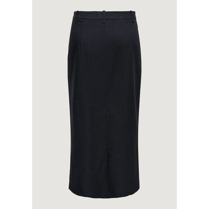 Skirt by Jacqueline De Yong for women in stretch polyester & viscose gray features an tailored silhouette, artfully capturing the essence of Women's Stretch Polyester & Viscose Skirt in a sophisticated .
