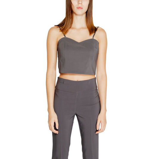 Rinascimento Women's Stretch Polyester T-Shirt - Gray