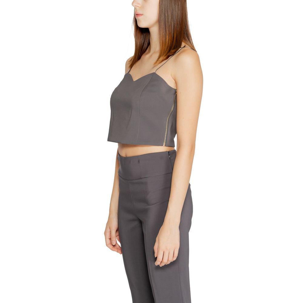 Rinascimento Women's Stretch Polyester T-Shirt - Gray