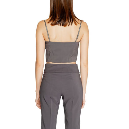 Rinascimento Women's Stretch Polyester T-Shirt - Gray