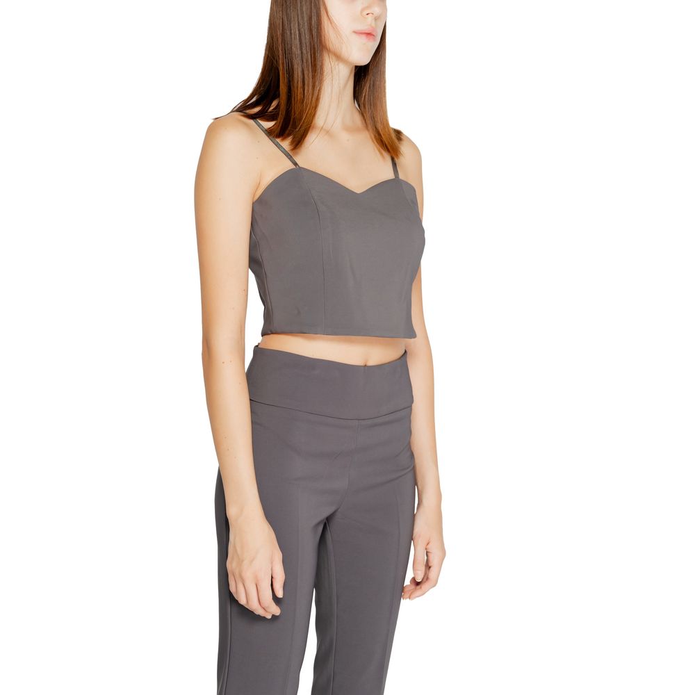 Rinascimento Women's Stretch Polyester T-Shirt - Gray