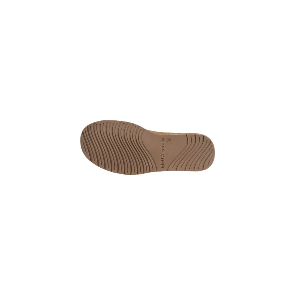 Sandals by EMU Australia for women in suede leather brown features an statuesque silhouette from the Women's Suede Leather Sandals collection, showcasing a statuesque and elegant .