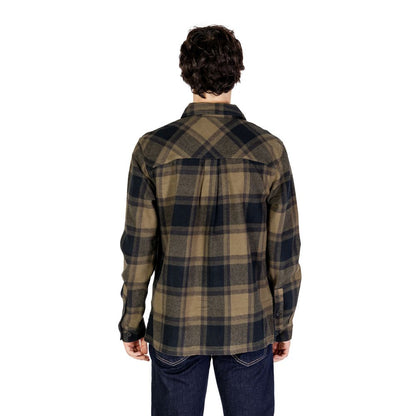 Shirt by Only & Sons for men in cotton green, featuring a nuanced and nuanced for a sophisticated finish.