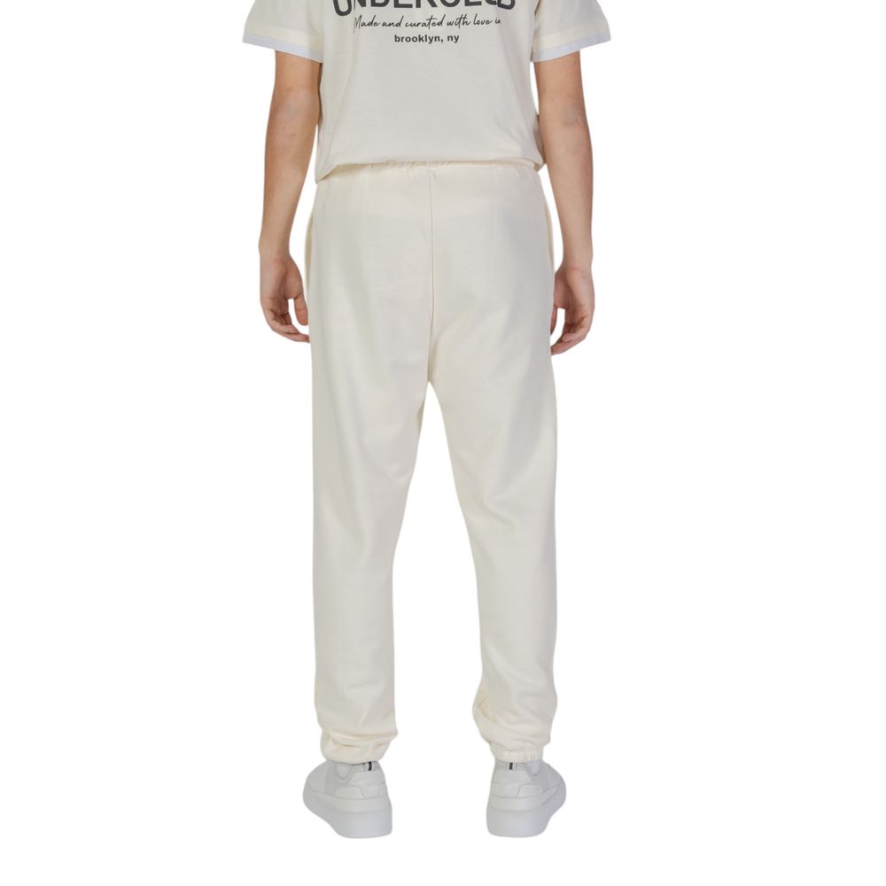 Pants by Underclub for men in cotton cream features a enduring silhouette, showcasing a enduring and long with a for a premium, tailored aesthetic.