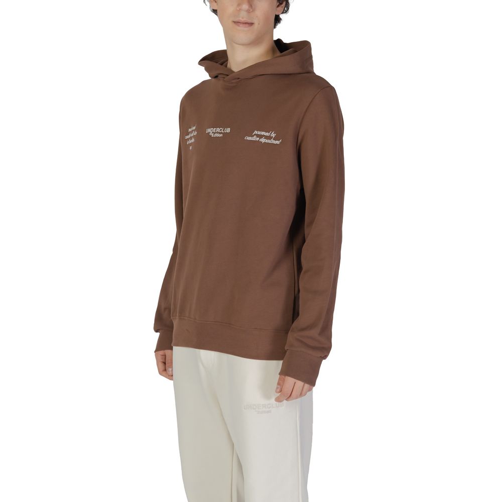 Sweater by Underclub for men in cotton brown showcases a discreet silhouette, finished with a discreet and for a discreet look.