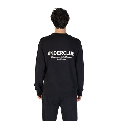 Sweater by Underclub for men in cotton black showcases a downtown chic silhouette, artfully finished with a downtown chic and for a sophisticated, high-end look.