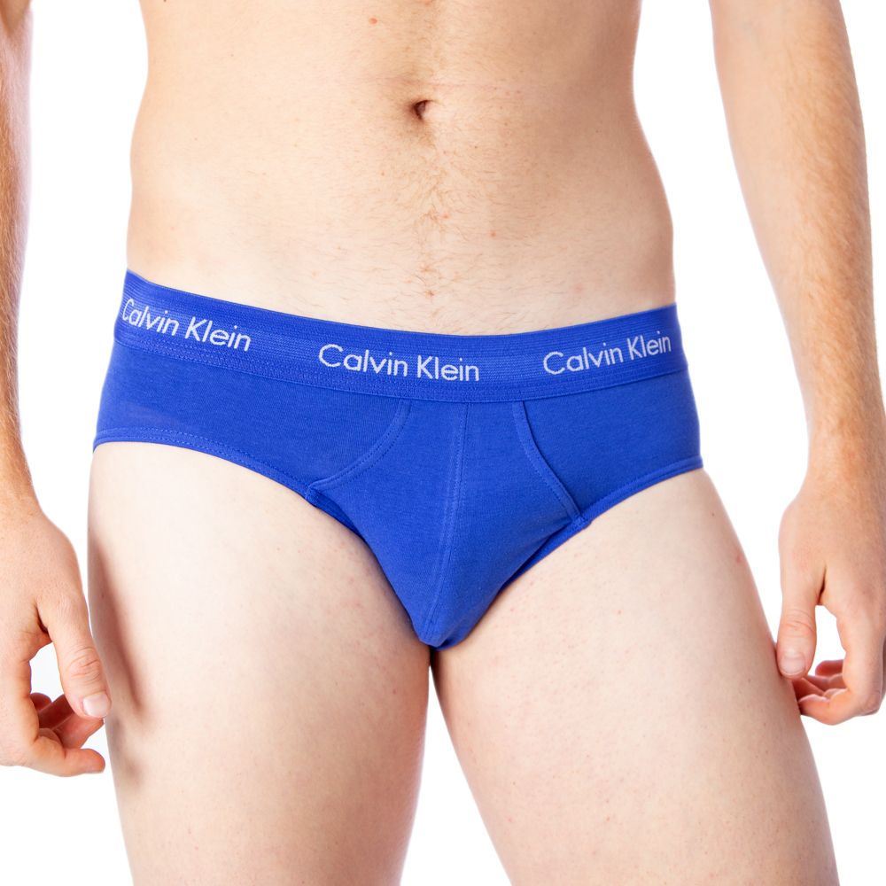Underwear by Calvin Klein Underwear for men in cotton blue features an subtle fit, showcasing the sophisticated design and subtle silhouette of the Men's Cotton collection.