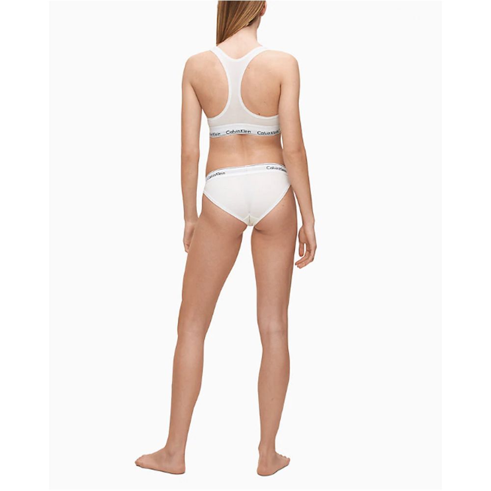 Lingerie by Calvin Klein Underwear for women in stretch modal cotton white features an chic silhouette, showcasing the chic design of this Women's Stretch Modal Cotton Lingerie for a truly chic finish.