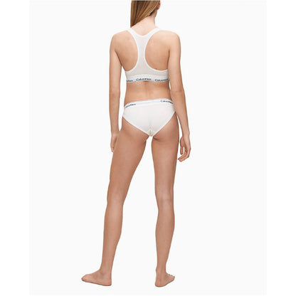 Lingerie by Calvin Klein Underwear for women in stretch modal cotton white features an chic silhouette, showcasing the chic design of this Women's Stretch Modal Cotton Lingerie for a truly chic finish.