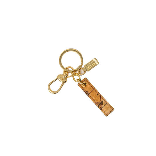 Keychain by Alviero Martini Prima Classe for women in stretch cotton beige features an sleek design, highlighting a sophisticated and refined for an sleek look.