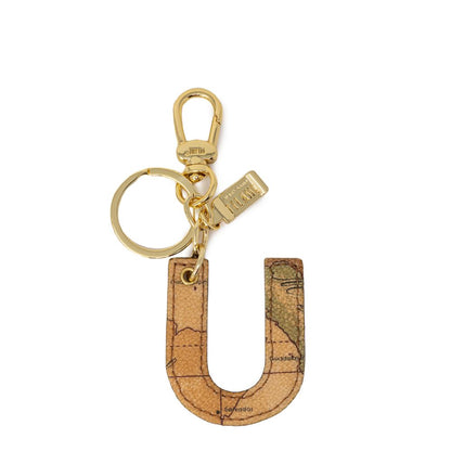 Keychain by Alviero Martini Prima Classe for women in stretch cotton beige exhibits a distinguished aesthetic, beautifully coordinating with and elements while highlighting .