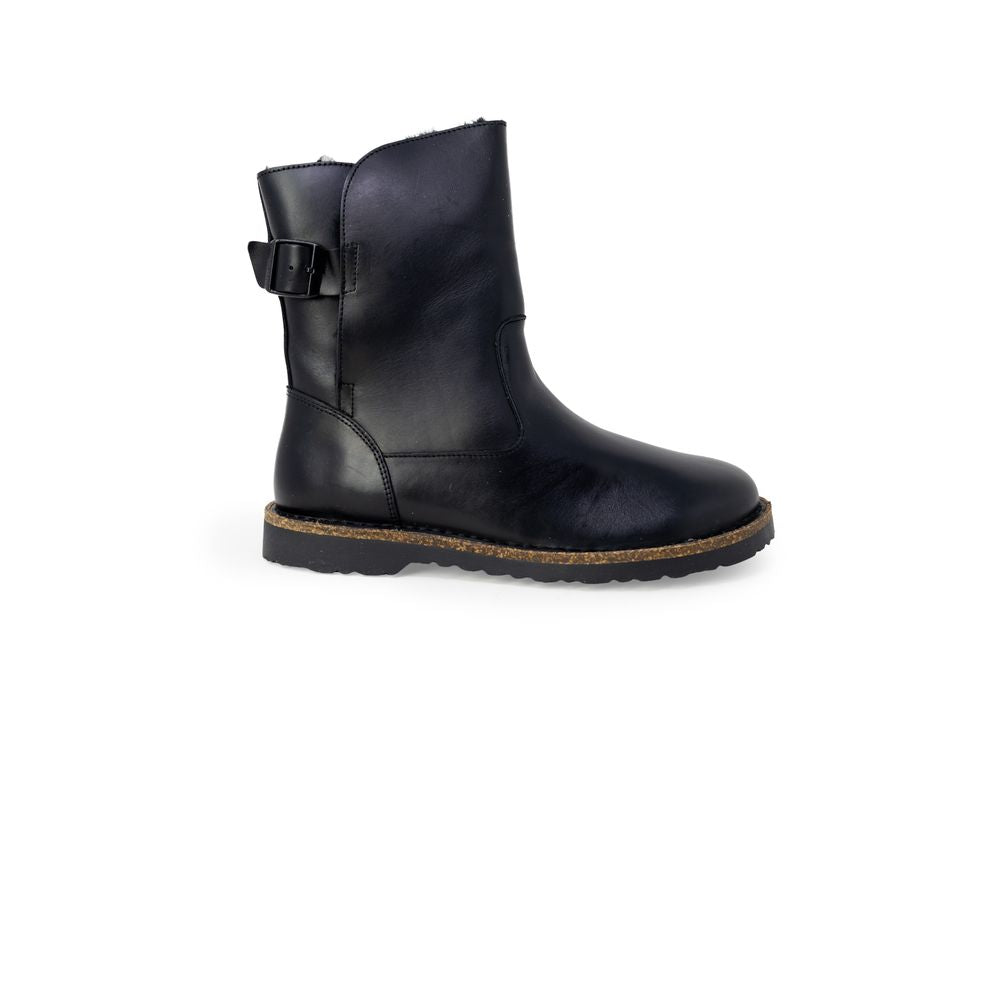 Low-Heel Mid-Heel Winter Boots by Birkenstock for women in leather black features an high-performance design from the Women's Leather Low-Heel Mid-Heel Winter Boots collection, highlighting a high-performance 2-5-cm-heel low-heel 5-cm-heel mid-heel and for a refined look.