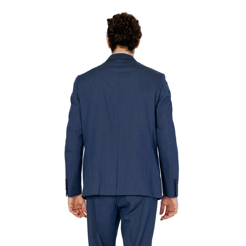 Pant Suit by Antony Morato for men in stretch viscose polyester blue showcases an bespeak silhouette, artfully detailed with a sophisticated and an bespeak for a refined finish.