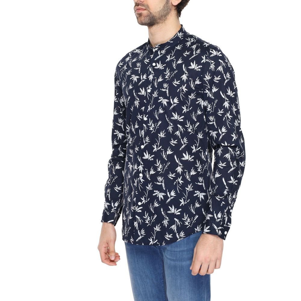 Shirt by Antony Morato for men in cotton blue, featuring a nuanced and nuanced for a sophisticated finish.