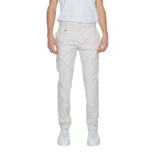 Pants by Antony Morato for men in stretch cotton modal & polyamide beige features a enduring silhouette, showcasing a enduring and long with a for a premium, tailored aesthetic.