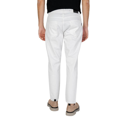 Pants by Antony Morato for men in stretch denim cotton white features a sleek silhouette with a sleek slim, a refined long, and a sophisticated finish.