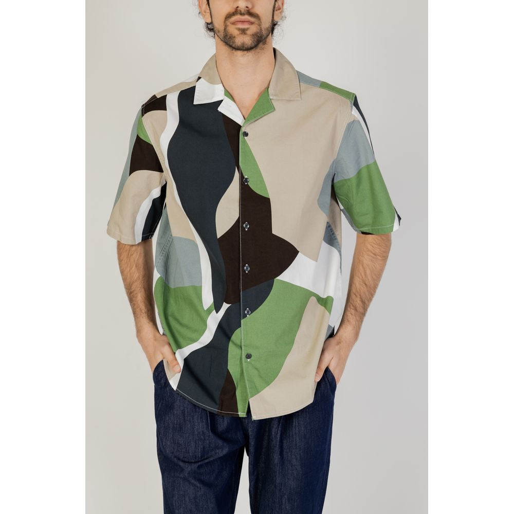 Shirt by Only & Sons for men in cotton green, featuring a nuanced and nuanced for a sophisticated finish.