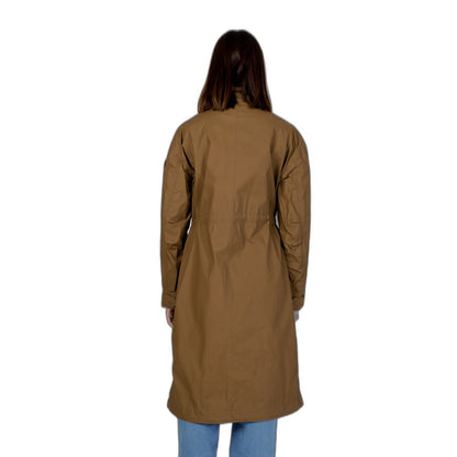 Parka by Blauer for women in cotton green & natural features a stylish silhouette, meticulously detailed with a sophisticated and functional breathable-design & pockets for a stylish finish.