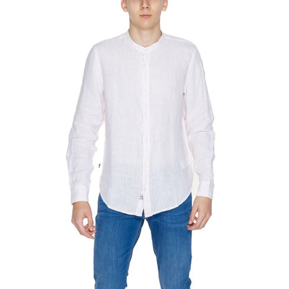 Shirt by Blauer for men in linen multicolor, featuring a nuanced and nuanced for a sophisticated finish.