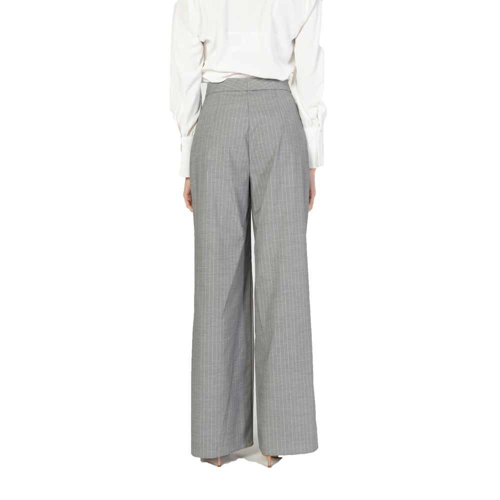Pants by Rinascimento for women in stretch viscose polyester multicolor features an on trend silhouette with a and wide cut in an elegant long for a sophisticated look.