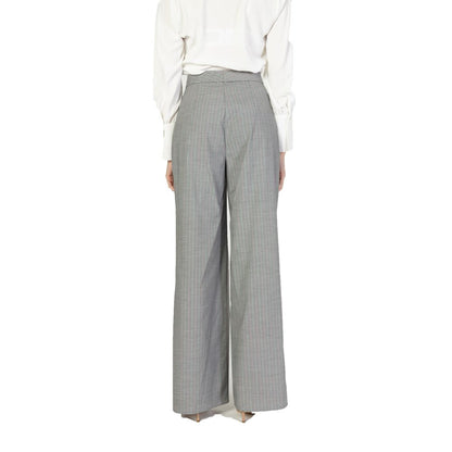 Pants by Rinascimento for women in stretch viscose polyester multicolor features an on trend silhouette with a and wide cut in an elegant long for a sophisticated look.