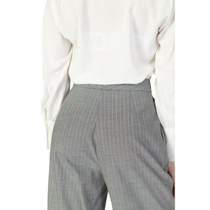 Pants by Rinascimento for women in stretch viscose polyester multicolor features a sleek silhouette with a sleek wide, a refined long, and a sophisticated finish.
