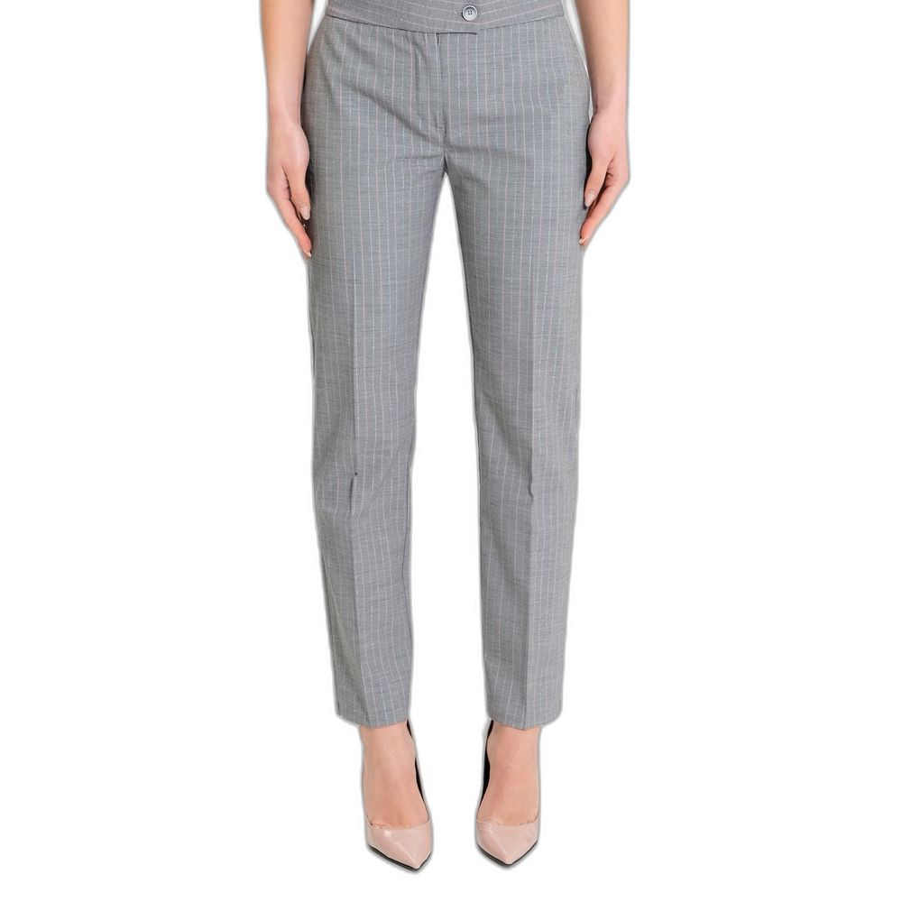 Pants by Rinascimento for women in stretch viscose polyester multicolor showcases a unrivaled comfort silhouette, featuring a cigarette cut and long with a for a unrivaled comfort and refined aesthetic.