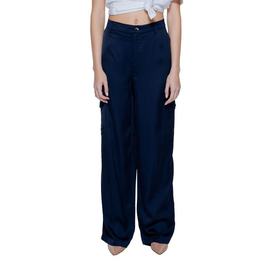 Street One Blue Viscose Palazzo Pants