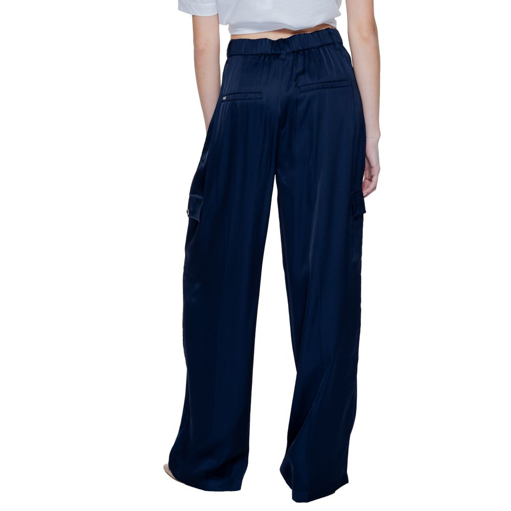 Street One Blue Viscose Palazzo Pants