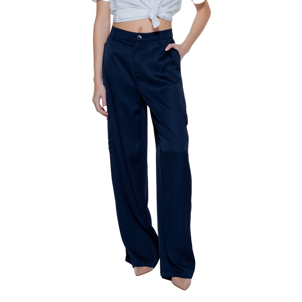 Street One Blue Viscose Palazzo Pants