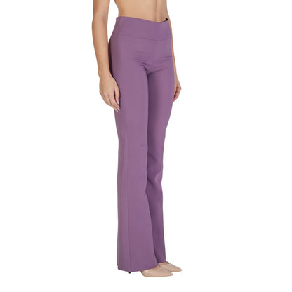 Pants by Sandro Ferrone for women in stretch polyester purple features a enduring silhouette, showcasing a enduring and long with a for a premium, tailored aesthetic.