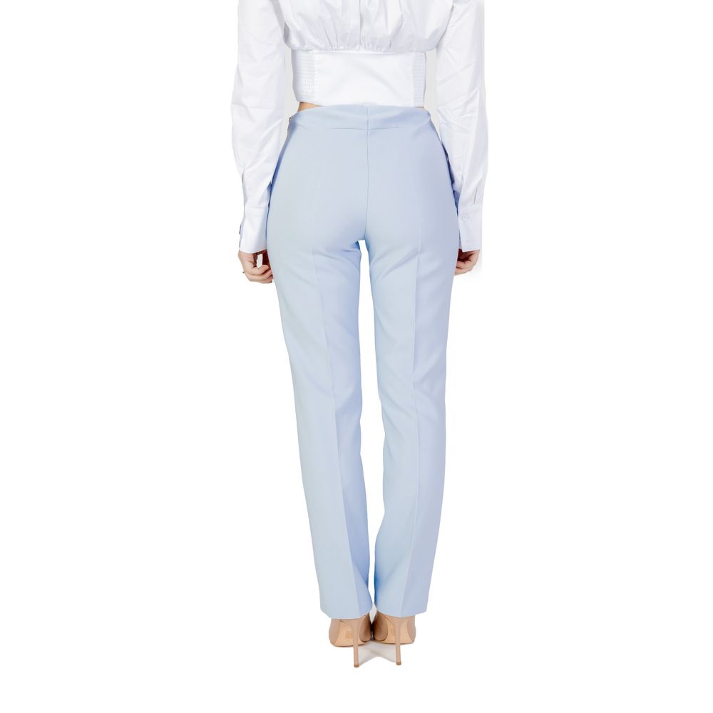 Pants by Sandro Ferrone for women in polyester blue features a utilitarian regular-fit with a utilitarian long and to create a sophisticated, premium look.