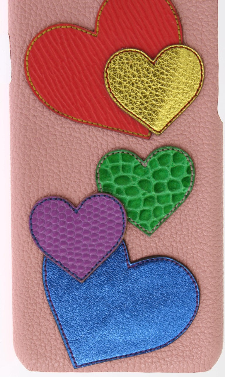 Dolce & Gabbana Pink Leather Heart iPhone 6/6s Cover