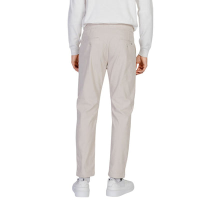 Pants by Antony Morato for men in polyester beige features an understated silhouette, showcasing a sophisticated and long with a refined for an understated, polished aesthetic.