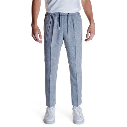 Antony Morato Men's Straight-Leg Linen & Viscose Jeans - Black