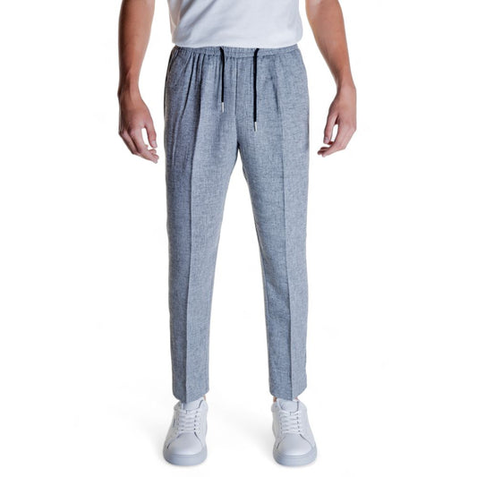 Antony Morato Men's Straight-Leg Linen & Viscose Jeans - Black