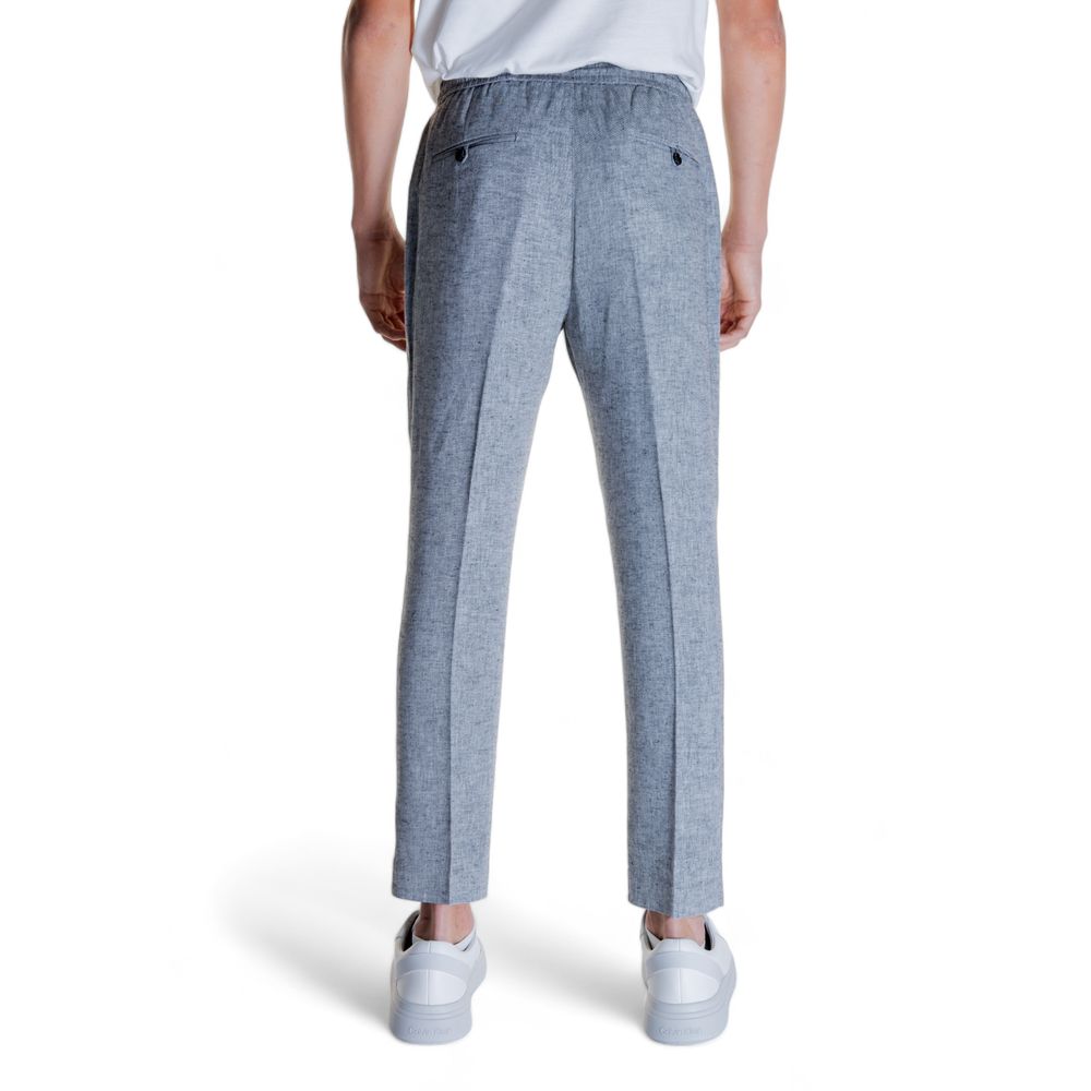 Antony Morato Men's Straight-Leg Linen & Viscose Jeans - Black