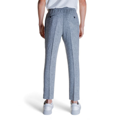 Antony Morato Men's Straight-Leg Linen & Viscose Jeans - Black