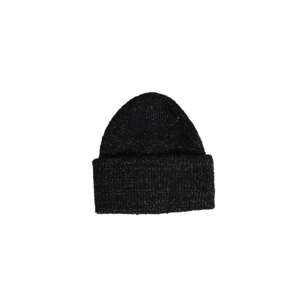 Hooded Hat by Pieces for women in lurex & polyester black features an exquisite silhouette, showcasing the exquisite craftsmanship of this Lurex & Polyester Hooded Hat.